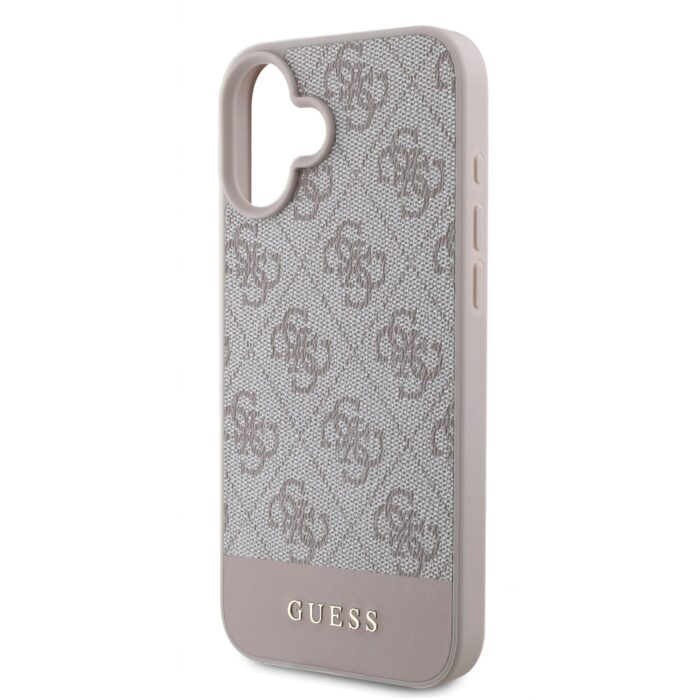 Калъф от Guess PU 4G Stripe Case за iPhone 16 Pink - Image 5