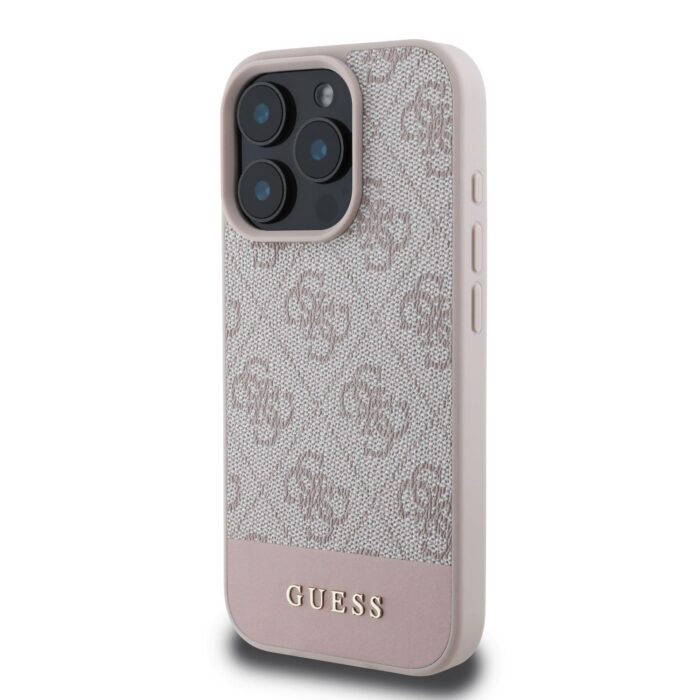 Калъф от Guess PU 4G Stripe Case за iPhone 16 Pro Max Pink - Image 2