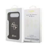 Калъф от 
Guess PU Fixed Glitter 4G Metal Logo Case за iPhone 17 Air Black - Image 7