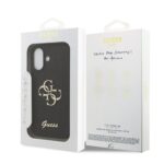 Калъф от 
Guess PU Fixed Glitter 4G Metal Logo Case за iPhone 17 Black - Image 7