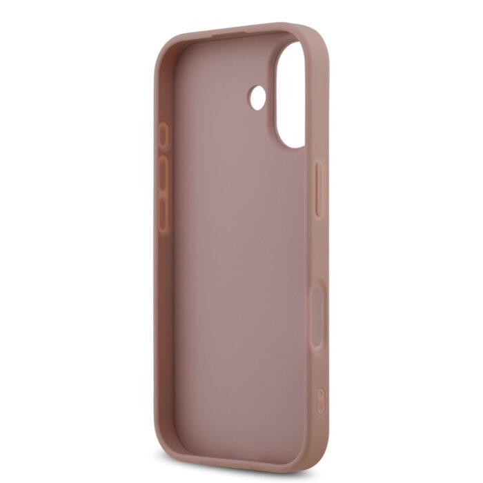 Калъф от 
Guess PU Fixed Glitter 4G Metal Logo Case за iPhone 17 Pink - Image 6