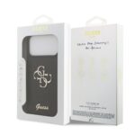 Калъф от 
Guess PU Fixed Glitter 4G Metal Logo Case за iPhone 17 Pro Max Black - Image 7