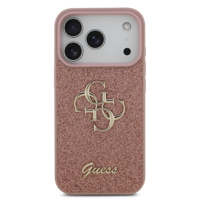 калъф от
Guess PU Fixed Glitter 4G Metal Logo Case за iPhone 17 Pro Pink - Image 3