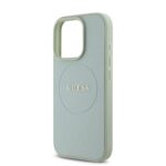 Калъф от Guess PU Grained Classic Logo MagSafe Case for iPhone 16 Pro Green - Image 4
