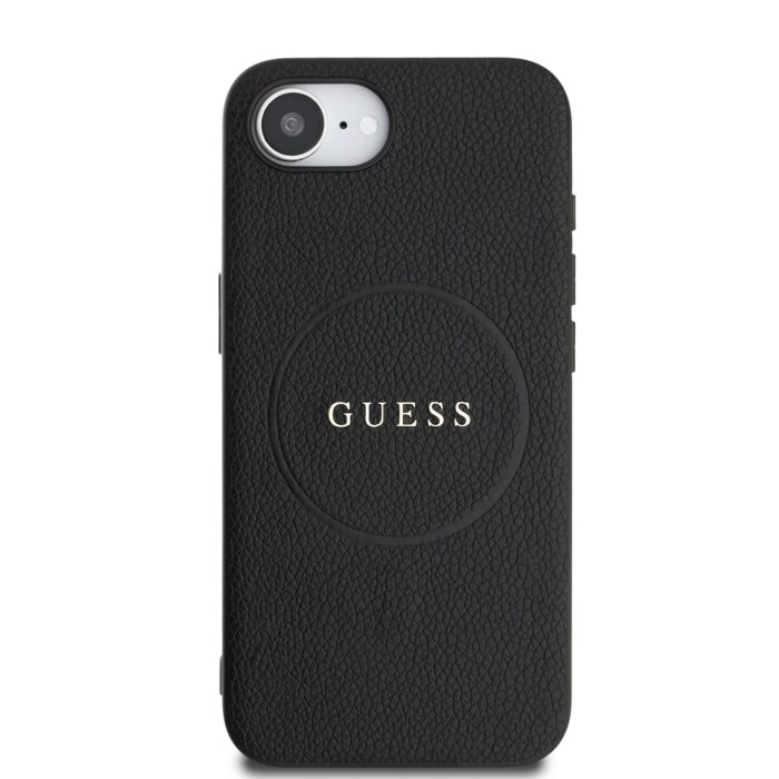 Калъф от Guess PU Grained Classic Logo MagSafe Case за iPhone 16e Black - Image 3