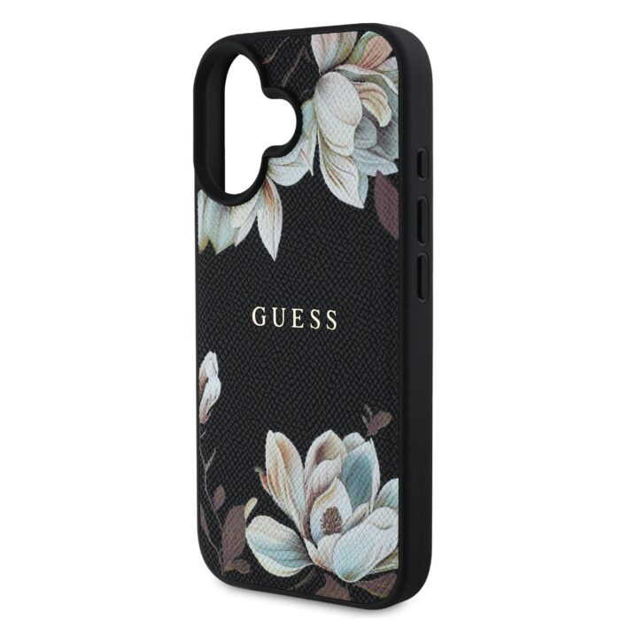 Калъф от Guess PU Grained Magnolia MagSafe Case for iPhone 16 Black - Image 5
