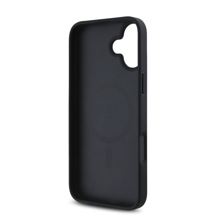 Калъф от Guess PU Grained Magnolia MagSafe Case for iPhone 16 Black - Image 6