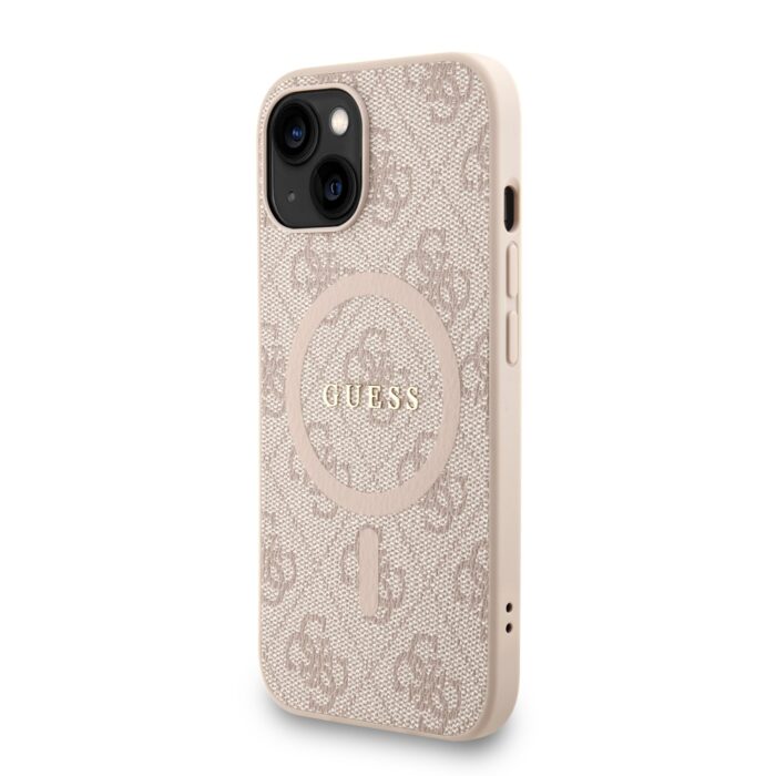Калъф от Guess PU Leather 4G Colored Ring Strap MagSafe Case за iPhone 14 Pink - Image 2