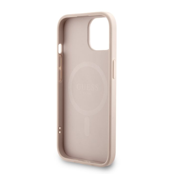 Калъф от Guess PU Leather 4G Colored Ring Strap MagSafe Case за iPhone 14 Pink - Image 5
