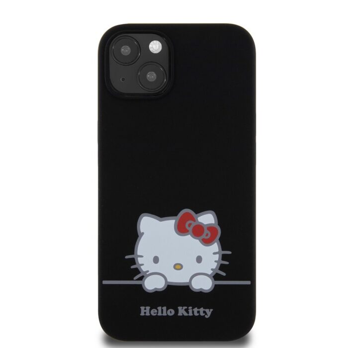 Калъф от 
Hello Kitty Liquid Silicone Daydreaming Logo Case за iPhone 13 Black - Image 3
