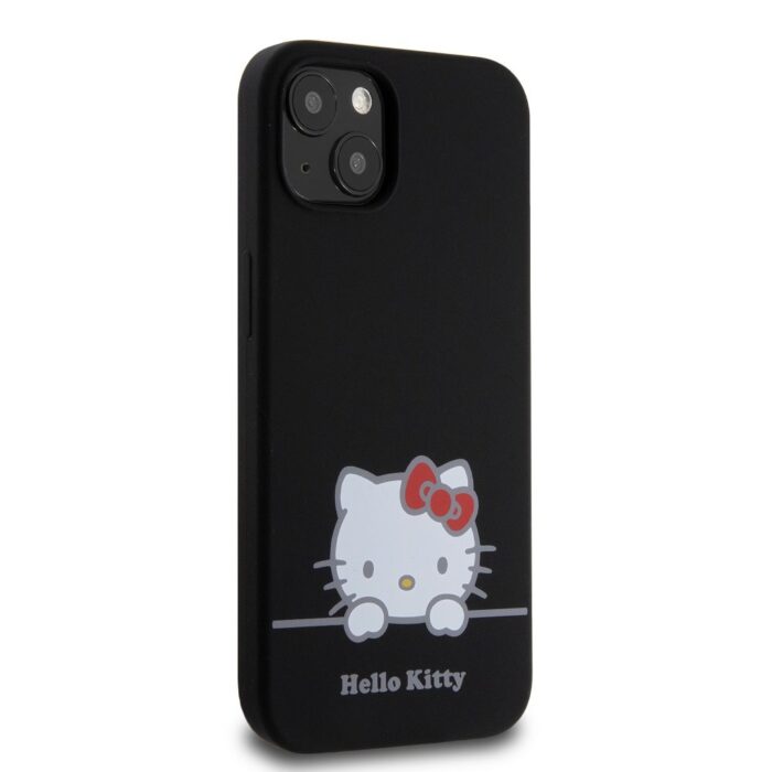 Калъф от 
Hello Kitty Liquid Silicone Daydreaming Logo Case за iPhone 13 Black - Image 4