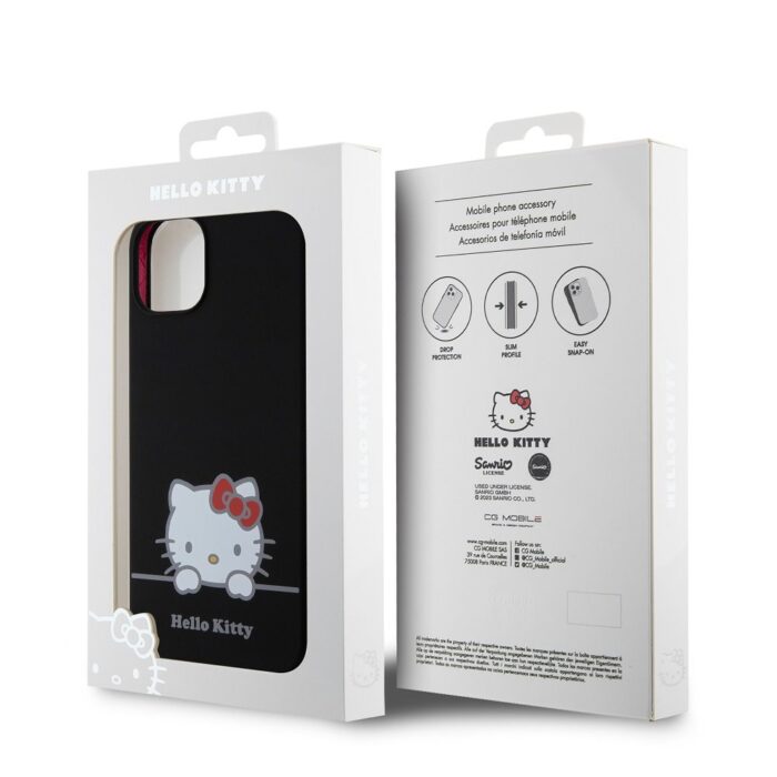 Калъф от 
Hello Kitty Liquid Silicone Daydreaming Logo Case за iPhone 13 Black - Image 7