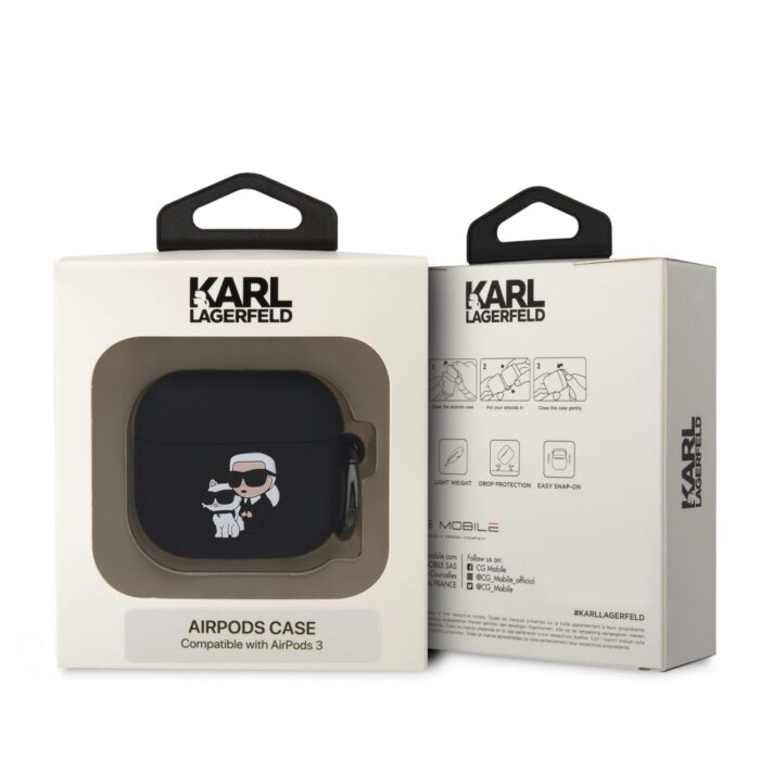 Калъф от Karl Lagerfeld case за AirPods 3 Black - Image 3