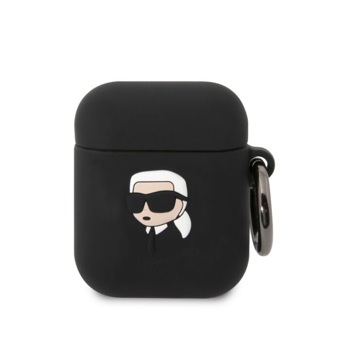Karl Lagerfeld case for Airpods 2 black 3D Silicone NFT Karl - Image 1