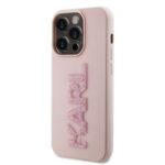 Калъф от Karl Lagerfeld 3D Rubber Glitter Logo Karl Case за iPhone 15 Pro Max Pink - Image 2
