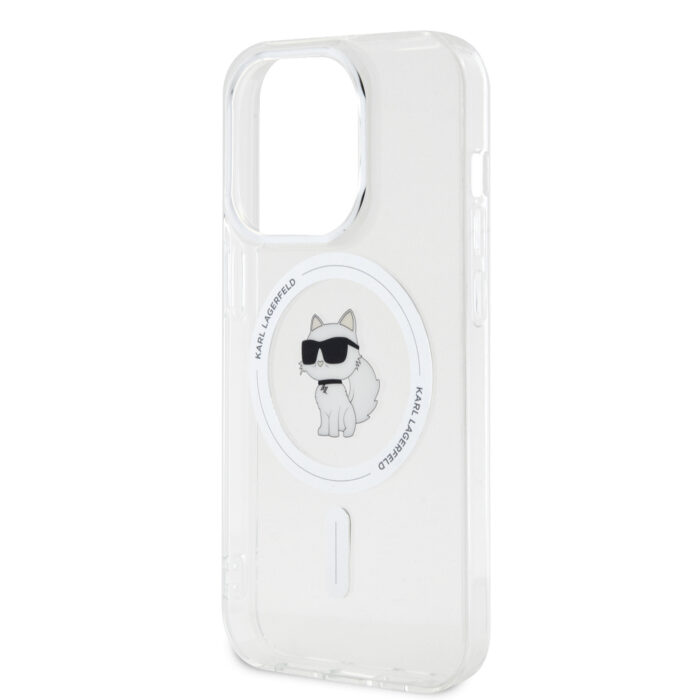 Калъф от Karl Lagerfeld за iPhone 15 Pro Hardcase IML Choupette MagSafe Transparent - Image 6