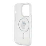 Калъф от Karl Lagerfeld за iPhone 15 Pro Hardcase IML Choupette MagSafe Transparent - Image 7