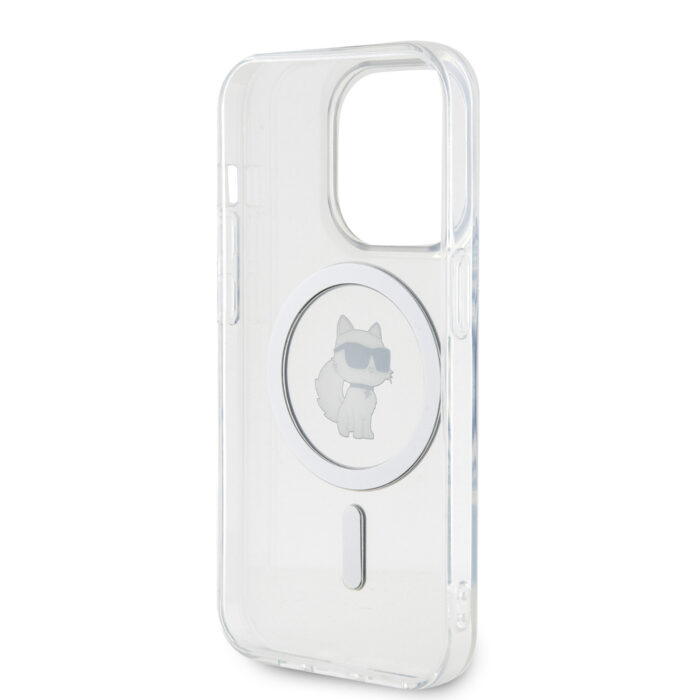 Калъф от Karl Lagerfeld за iPhone 15 Pro Hardcase IML Choupette MagSafe Transparent - Image 7