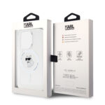 Калъф от Karl Lagerfeld за iPhone 15 Pro Hardcase IML Choupette MagSafe Transparent - Image 8