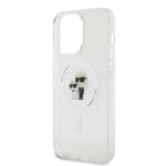Калъф от Karl Lagerfeld IML Glitter Karl and Choupette MagSafe Case за iPhone 15 Pro Max Transparent - Image 4