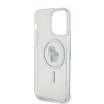 Калъф от Karl Lagerfeld IML Glitter Karl and Choupette MagSafe Case за iPhone 15 Pro Max Transparent - Image 5