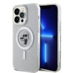 Калъф от Karl Lagerfeld IML Glitter Karl and Choupette MagSafe Case за iPhone 15 Pro Max Transparent