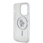Калъф от Karl Lagerfeld IML Glitter Karl and Choupette MagSafe Case за iPhone 15 Pro Transparent - Image 5
