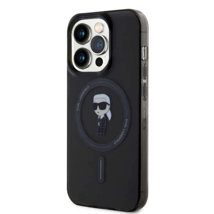 Калъф от Karl Lagerfeld IML Ikonik MagSafe Case за iPhone 15 Pro Black - Image 2