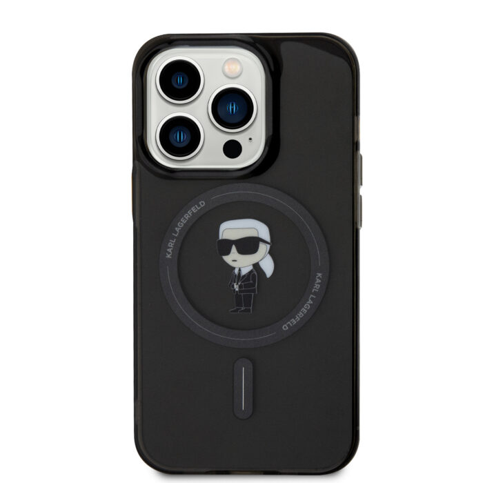 Калъф от Karl Lagerfeld IML Ikonik MagSafe Case за iPhone 15 Pro Black - Image 3