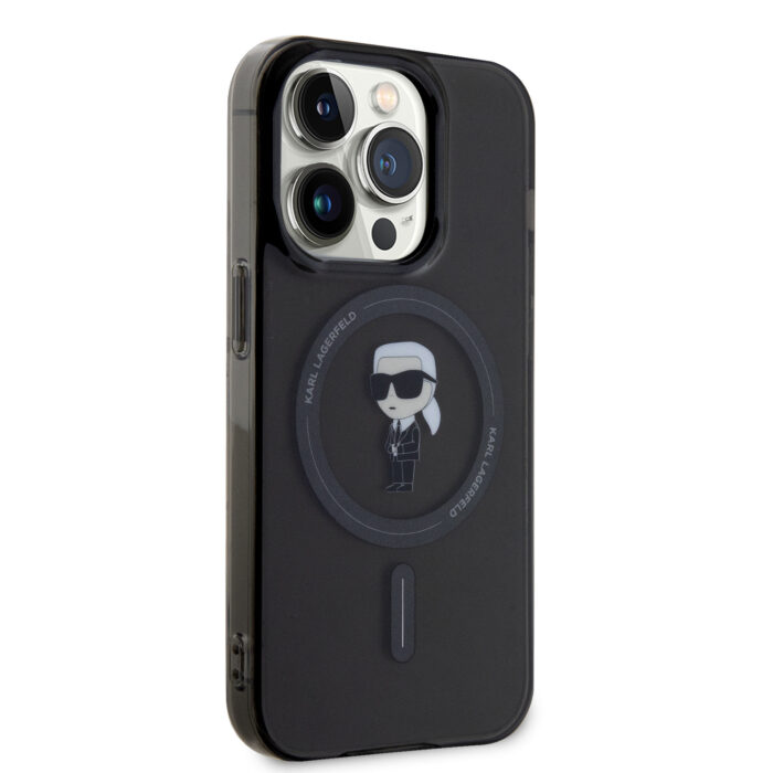 Калъф от Karl Lagerfeld IML Ikonik MagSafe Case за iPhone 15 Pro Black - Image 4