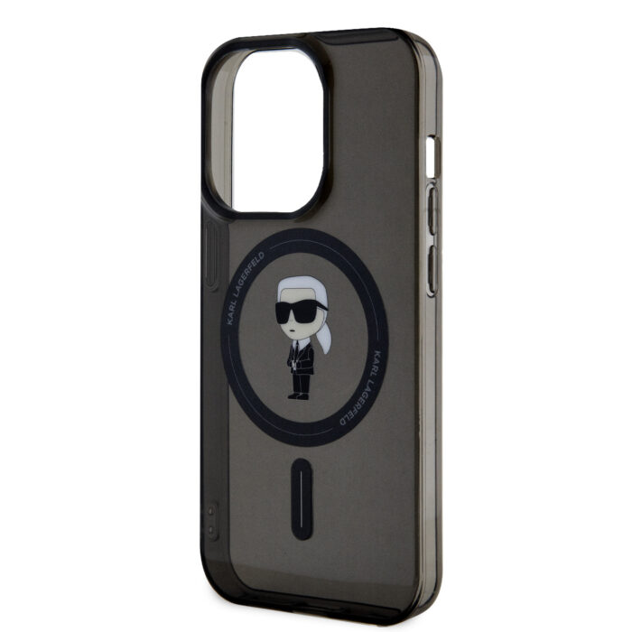 Калъф от Karl Lagerfeld IML Ikonik MagSafe Case за iPhone 15 Pro Black - Image 6