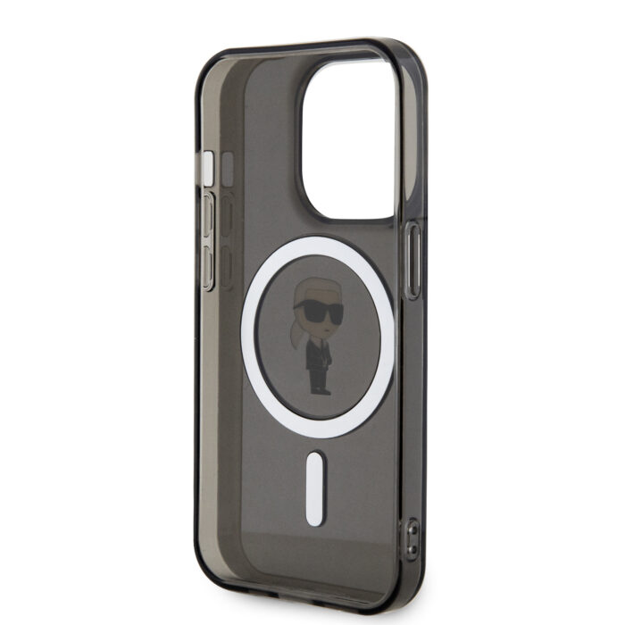 Калъф от Karl Lagerfeld IML Ikonik MagSafe Case за iPhone 15 Pro Black - Image 7