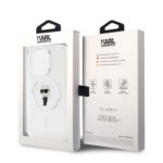 Калъф от Karl Lagerfeld IML Ikonik MagSafe Case за iPhone 15 Pro Transparent - Image 8