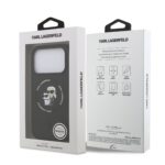 Калъф от 
Karl Lagerfeld Liquid Silicone Karl and Choupette MagSafe Case за iPhone 17 Pro Black - Image 7