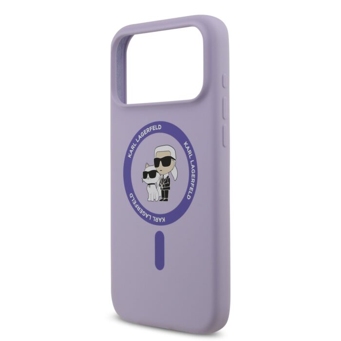 Калъф от
Karl Lagerfeld Liquid Silicone Karl and Choupette MagSafe Case за iPhone 17 Pro Max Purple - Image 5