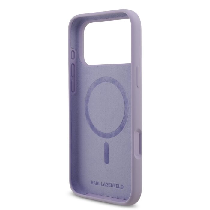 Калъф от
Karl Lagerfeld Liquid Silicone Karl and Choupette MagSafe Case за iPhone 17 Pro Max Purple - Image 6