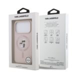 Калъф от Karl Lagerfeld Liquid Silicone Karl and Choupette MagSafe Case за iPhone 17 Pro Pink - Image 7