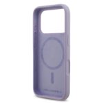 Калъф от 
Karl Lagerfeld Liquid Silicone Karl and Choupette MagSafe Case for iPhone 17 Pro Purple - Image 6