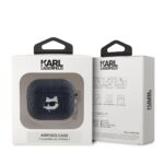 Калъф от Karl Lagerfeld PU Embossed Choupette Head Case for AirPods 3 Black - Image 3