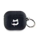 Калъф от Karl Lagerfeld PU Embossed Choupette Head Case for AirPods 3 Black