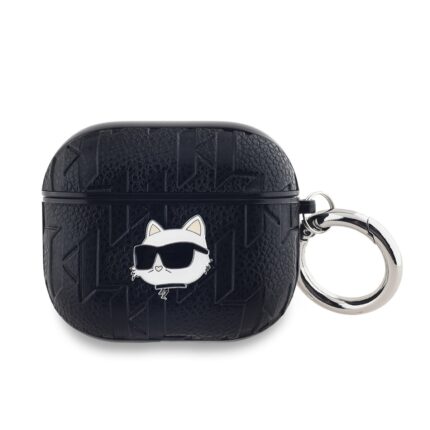 Калъф от Karl Lagerfeld PU Embossed Choupette Head Case for AirPods 3 Black