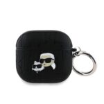 Калъф за Karl Lagerfeld Monogram Karl & Choupette Head Case for AirPods 4 Black