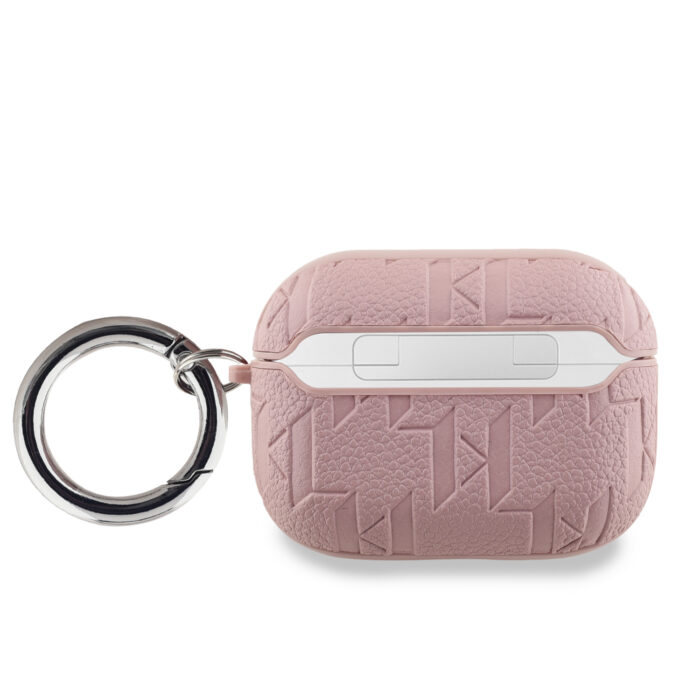Калъф от Karl Lagerfeld PU Embossed Karl Head Case for AirPods Pro Pink - Image 2
