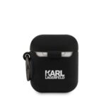 Калъф Karl Lagerfeld Rue St Guillaume Silicone Case for Airpods 1/2 Black - Image 2