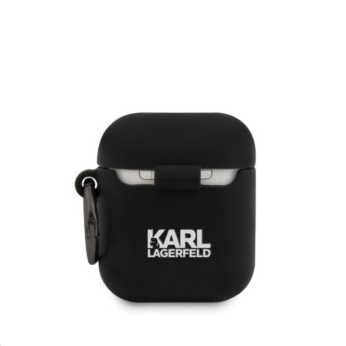 Калъф Karl Lagerfeld Rue St Guillaume Silicone Case for Airpods 1/2 Black - Image 2