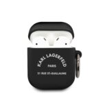 Калъф Karl Lagerfeld Rue St Guillaume Silicone Case for Airpods 1/2 Black