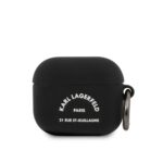Силиконов Калъф от Karl Lagerfeld Rue St Guillaume за Apple Airpods 3 - Black