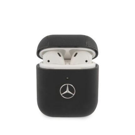 Калъф Mercedes Leather Case for AirPods 1/2 Black