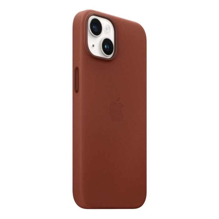 Калъф от Apple за iPhone 14 Leather Case with MagSafe - Umber - Image 2