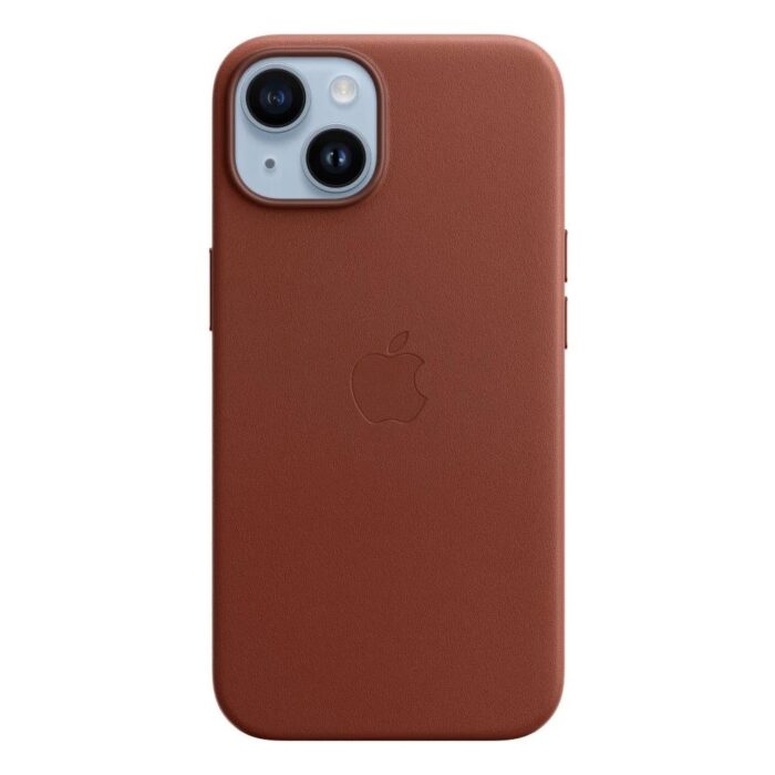 Калъф от Apple за iPhone 14 Leather Case with MagSafe - Umber - Image 1